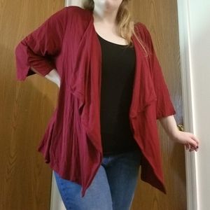 Maroon Cardigan Size 3X / 26 - 28
